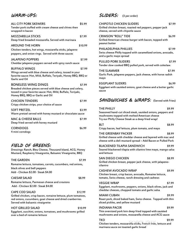 All City Grill - Lagrangeville, NY