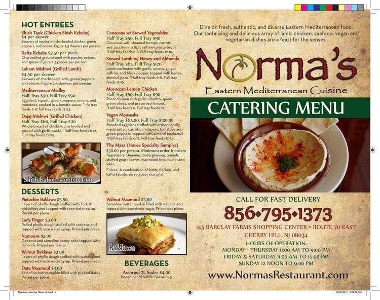 Norma's Mediterranean Restaurant - Cherry Hill, NJ