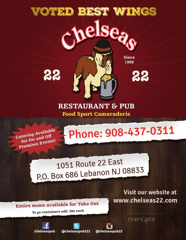 Chelseas Restaurant - Lebanon, NJ