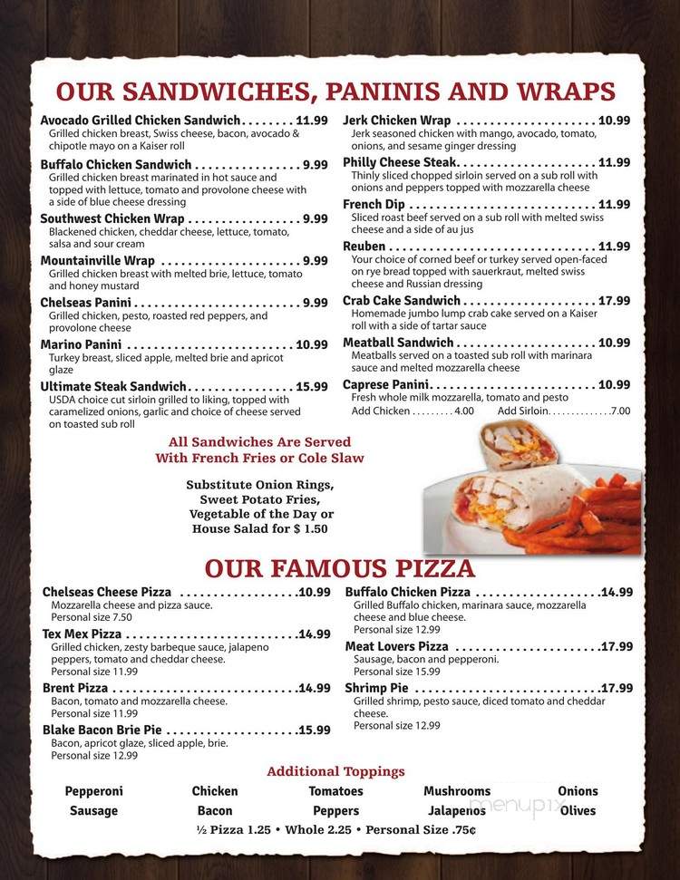 Chelseas Restaurant - Lebanon, NJ