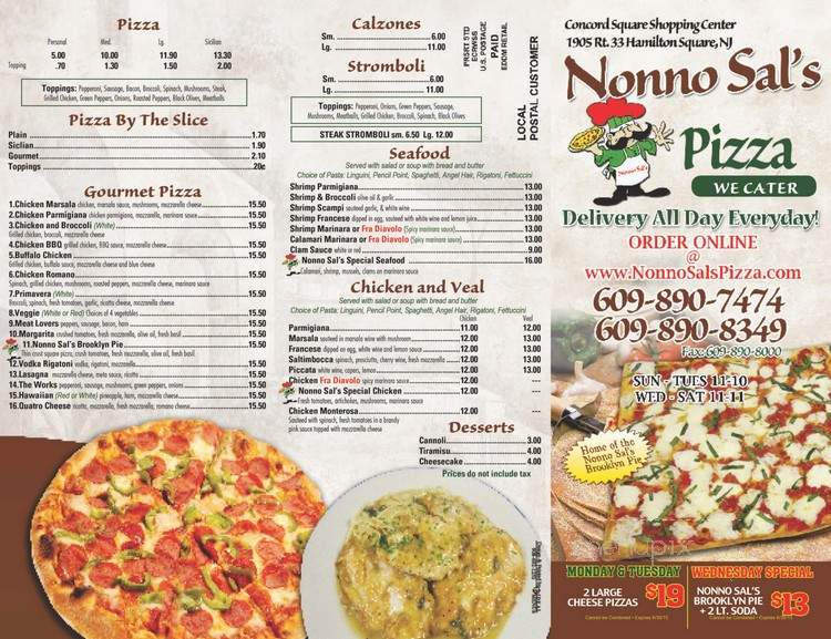 Nonno Sal's Pizza - Trenton, NJ