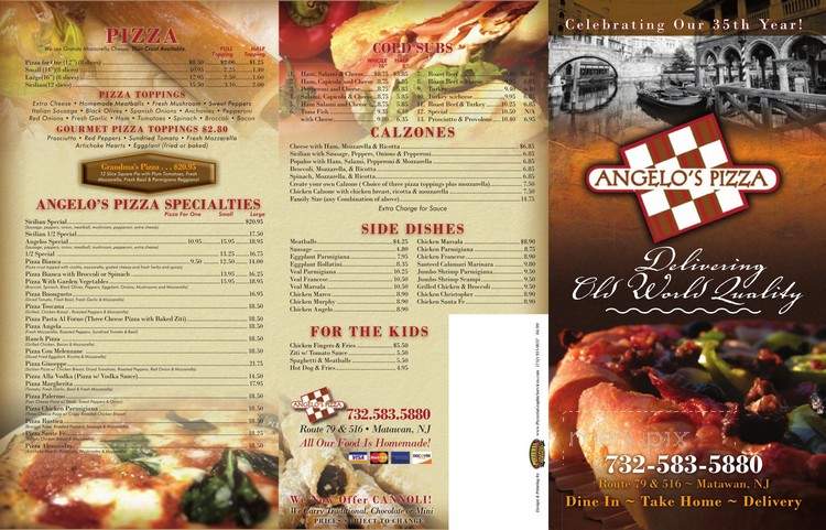 Angelo's Pizza & Sub Shop - Matawan, NJ