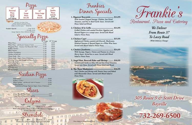 Frank's Pizza & Restaurant - Bayville, NJ