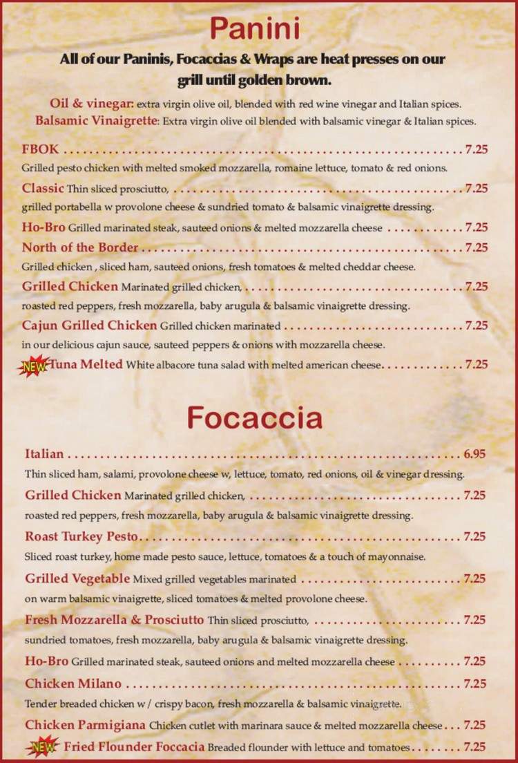 Foschini's Brick Oven Kitchen - Lyndhurst, NJ