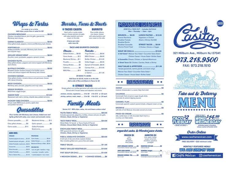 Casita Mexican - Millburn, NJ