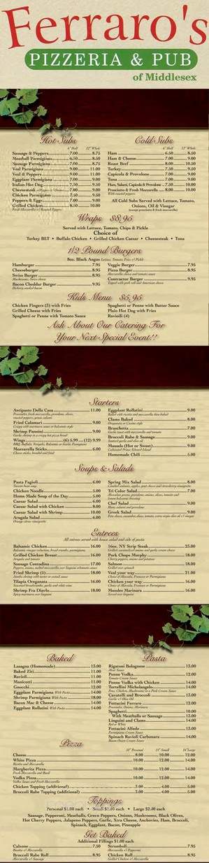 Ferraro's Pizzeria & Pub - Middlesex, NJ