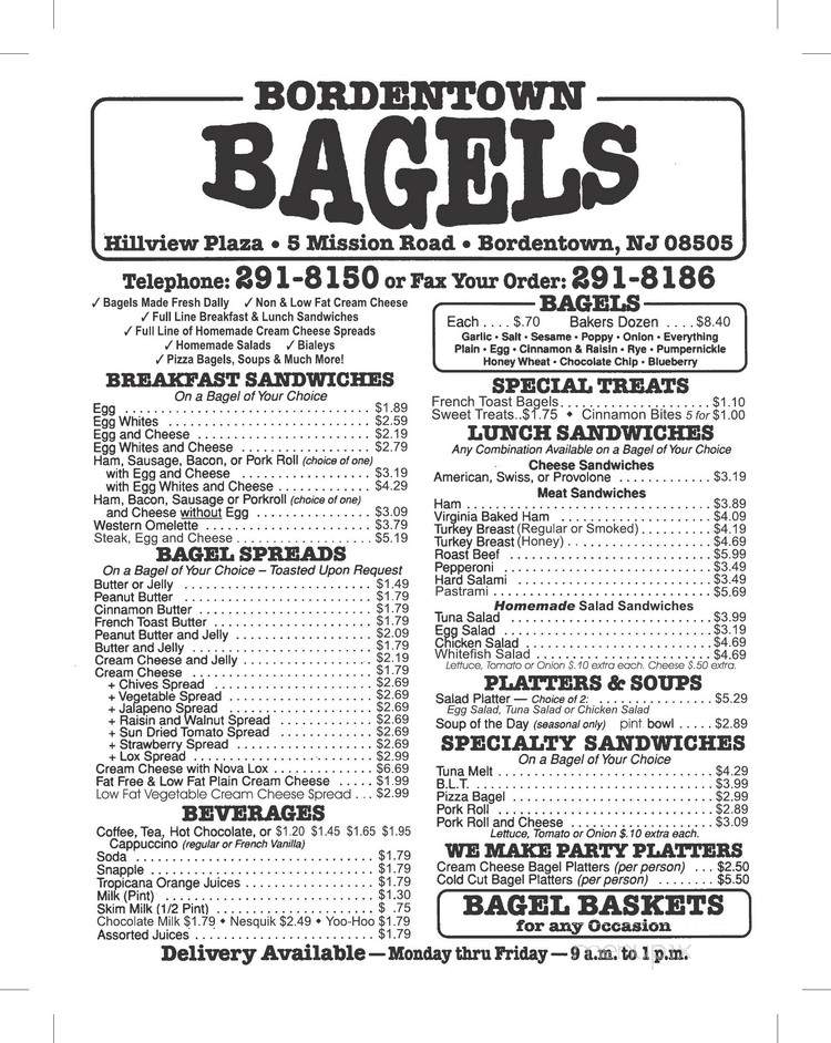 Bordentown Bagels - Bordentown Township, NJ