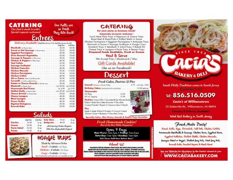 Cacia's Bakery - Hammonton, NJ