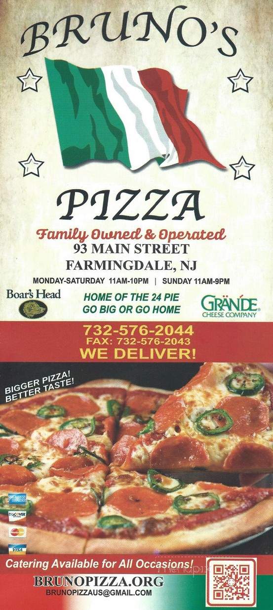 Bruno's Pizza - Farmingdale, NJ