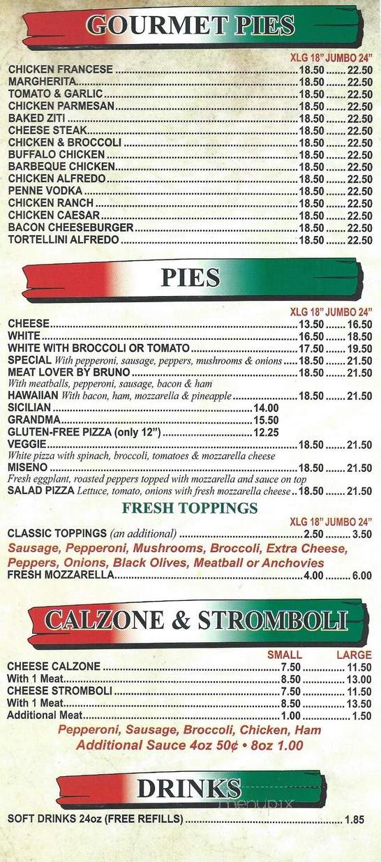 Bruno's Pizza - Farmingdale, NJ