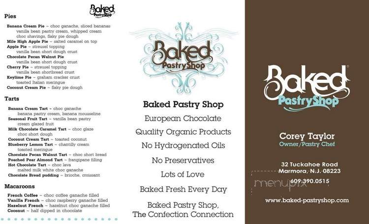 Baked-PastryShop - Marmora, NJ