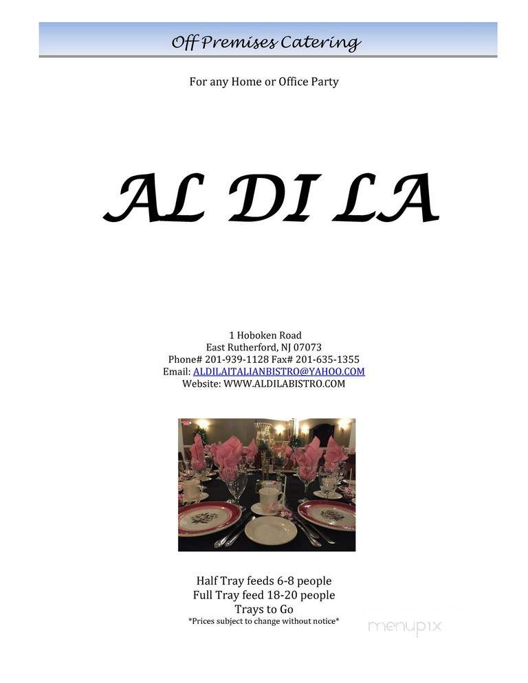 Al di la Ristorante & Caterers - East Rutherford, NJ