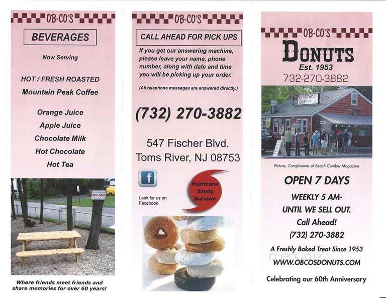 Obco's Donuts Shop - Toms River, NJ