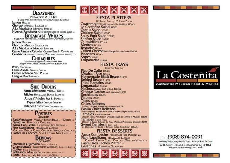 La Costenita - Hillsborough, NJ