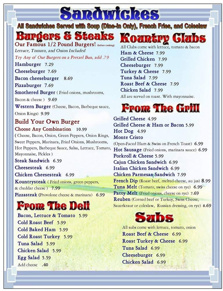 Kountry Kitchen Restaurant - Pittsgrove, NJ