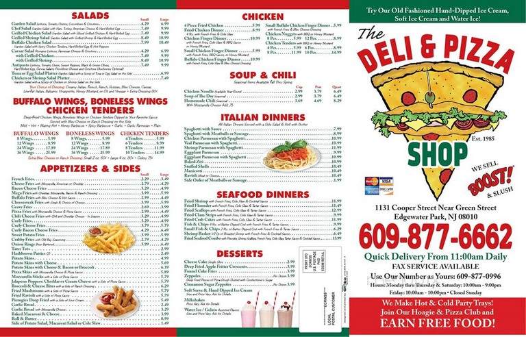 Deli & Pizza Shop Too - Beverly, NJ