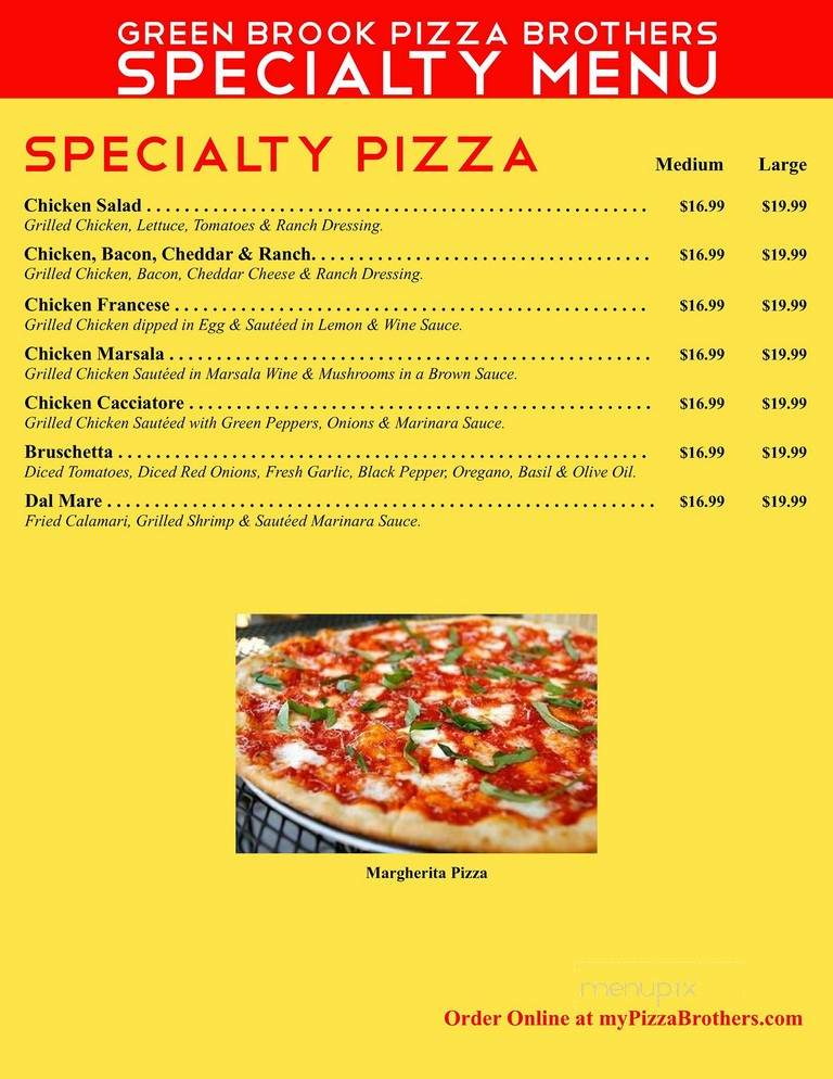 Pizza Brothers Of Greenbrook - Green Brook, NJ