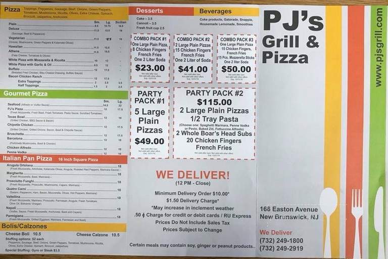 P J's Grill & Pizza - New Brunswick, NJ