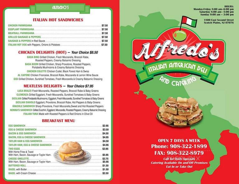 Alfredos Italian American Deli - Scotch Plains, NJ