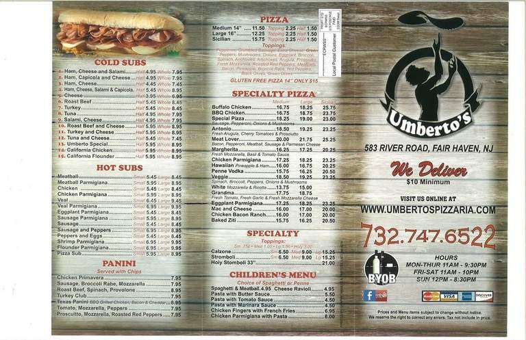 Umberto Restaurant & Pizza - Fair Haven, NJ