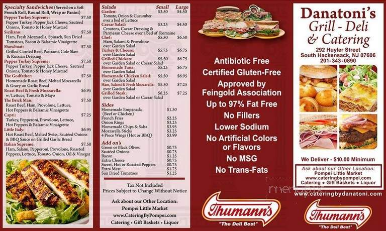 Danatoni Grill & Deli Inc - South Hackensack, NJ