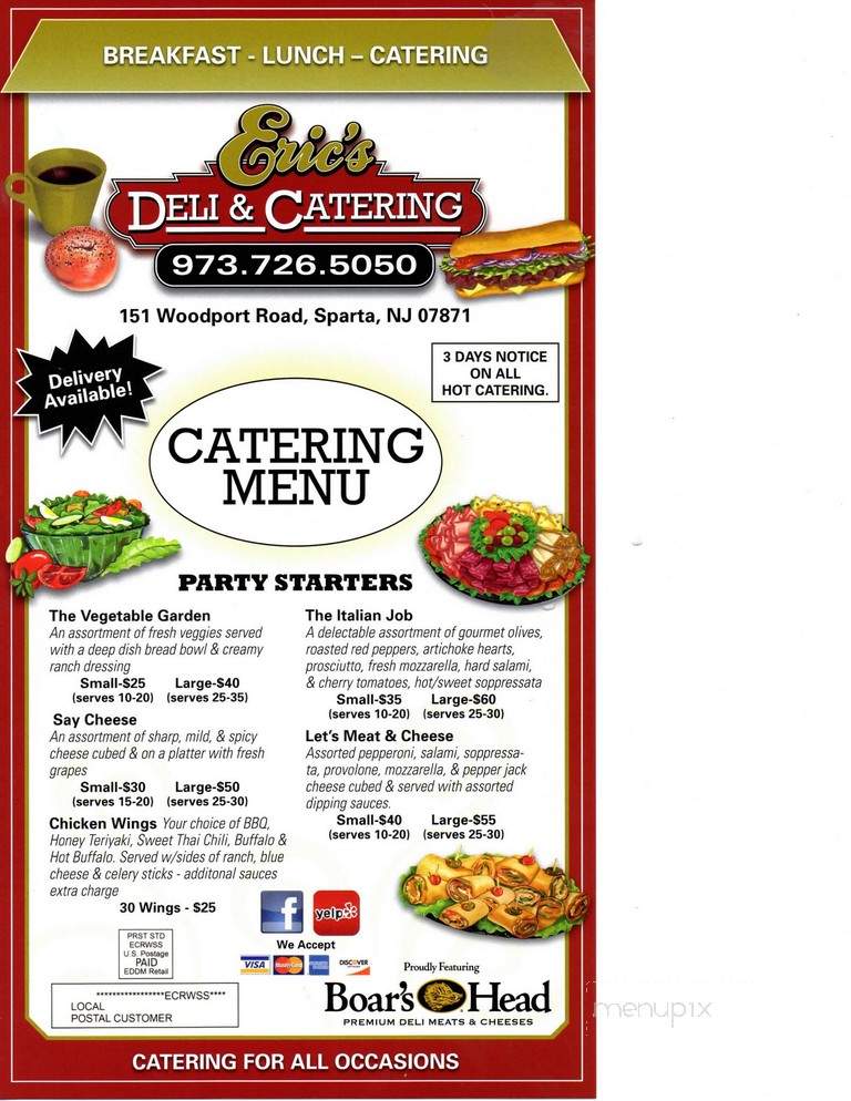 Eric's Deli & Catering - Sparta Township, NJ