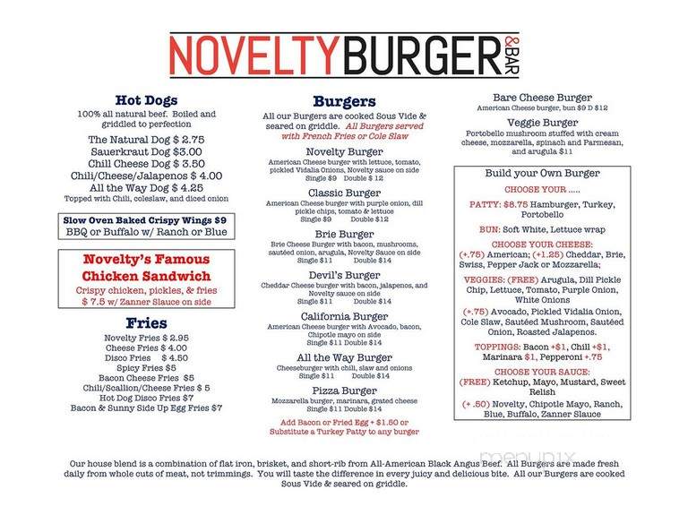 Novelty Burger and Bar - Newark, NJ