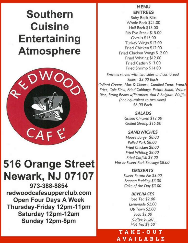 The Redwood Cafe Supper Club - Newark, NJ