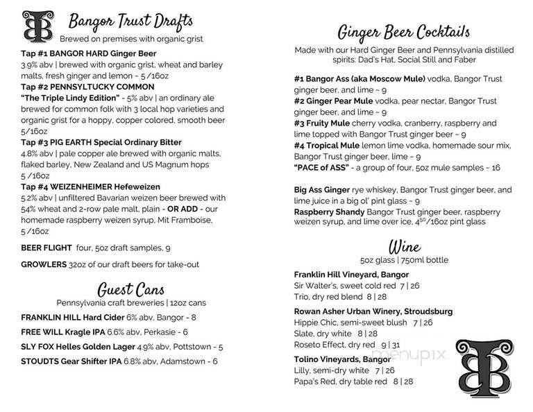 Bangor Trust Brewing - Bangor, PA