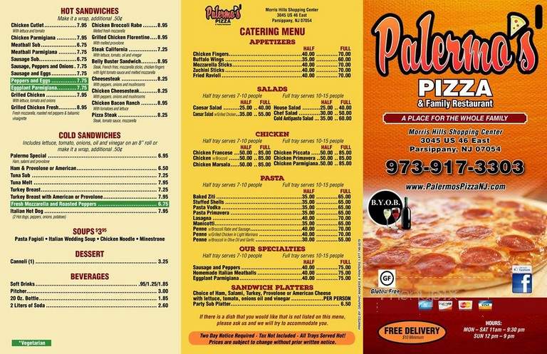 Palermo's Pizzeria - Parsippany-Troy Hills, NJ