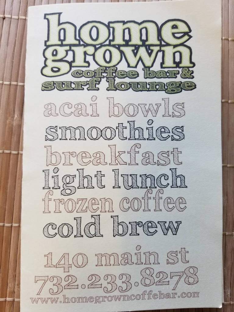 Homegrown Coffee Bar & Surf Lounge - Manasquan, NJ