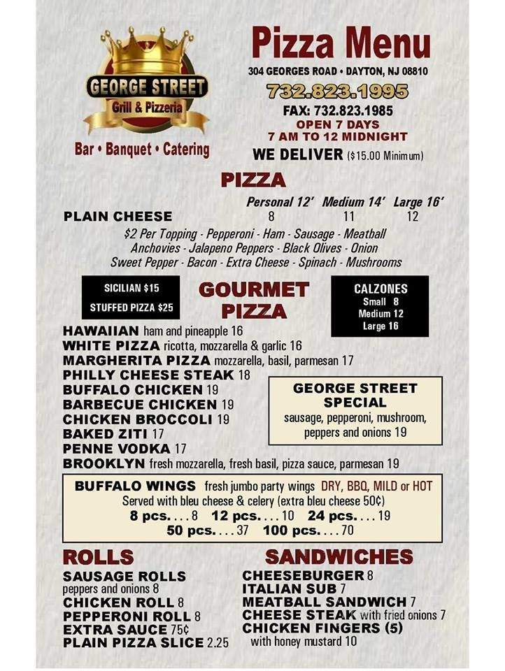 George Street Grill and Pizzeria - South Brunswick Township, NJ