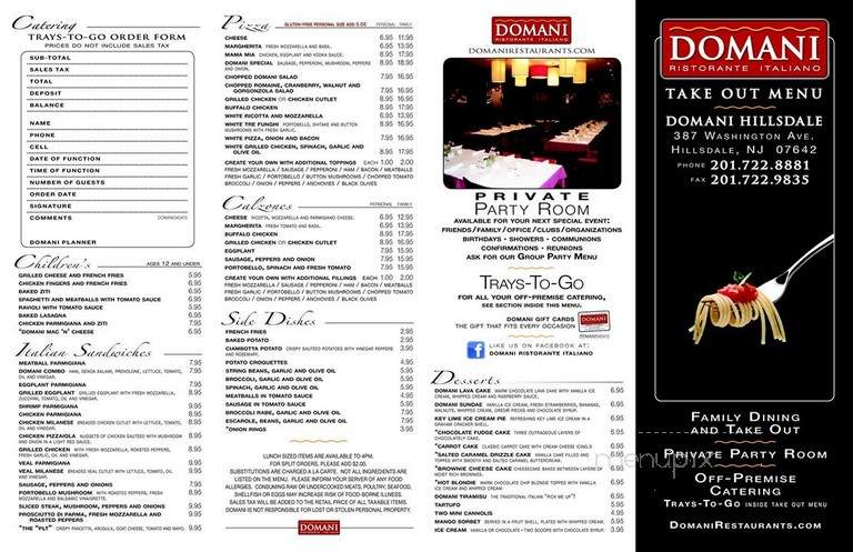 Domani Grill - Hillsdale, NJ