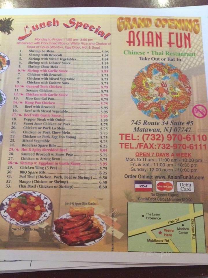 Asian Fun - Matawan, NJ