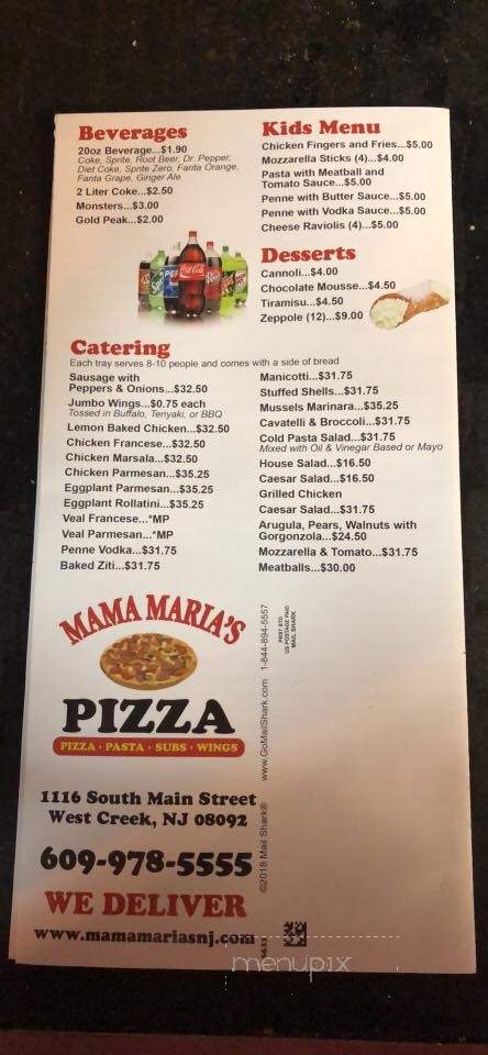 Mama Maria's Pizza - West Creek, NJ