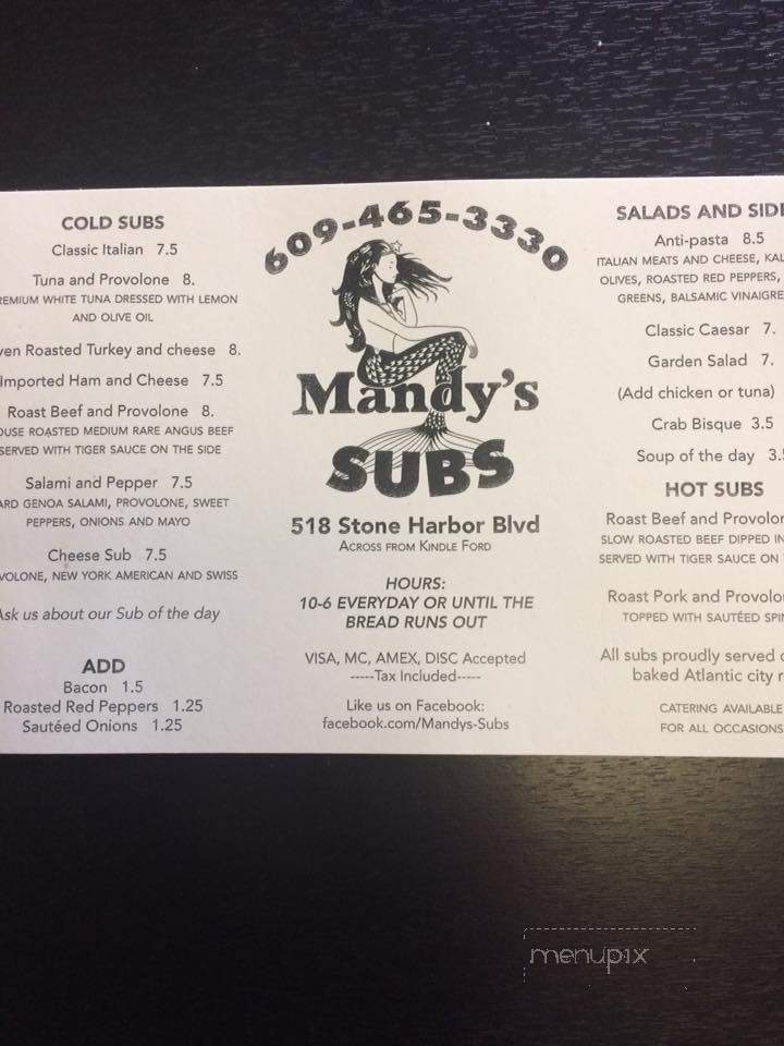 Mandy's Subs - Middle Township, NJ