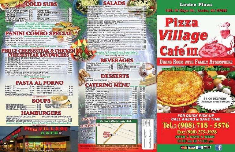 Pizza Village Cafe Iii - Linden, NJ