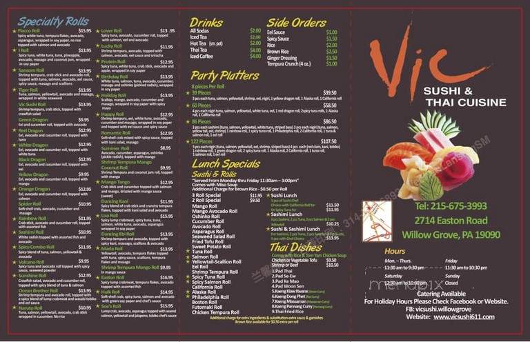 Vic Sushi - Willow Grove, PA