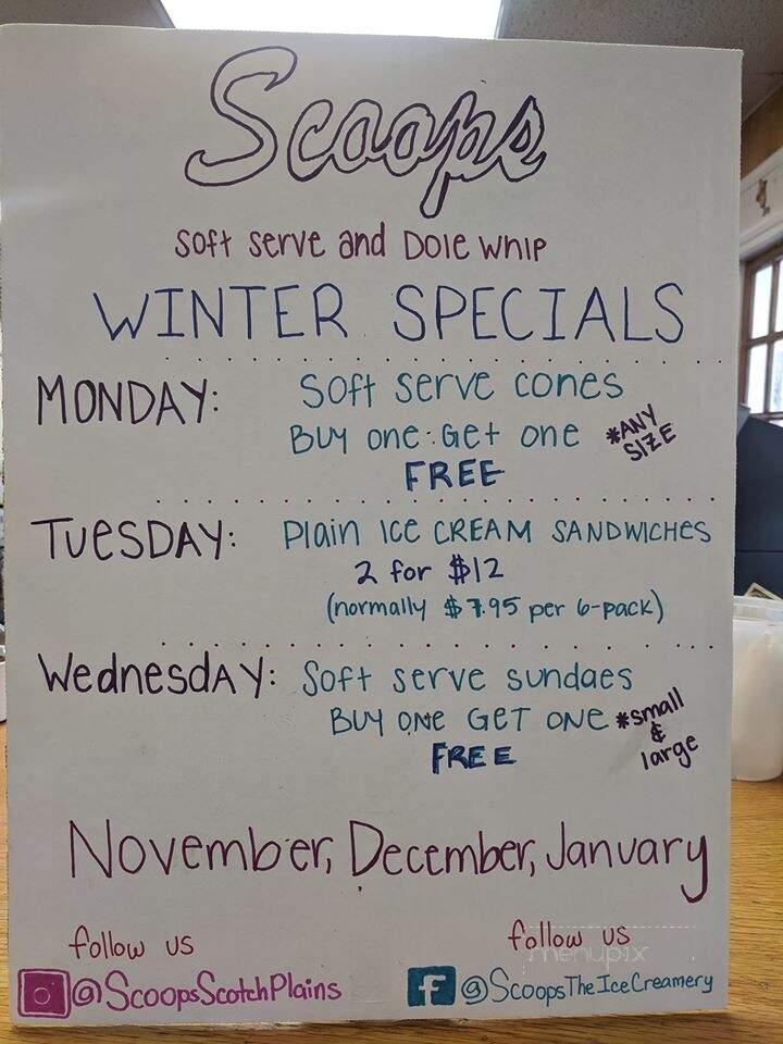 Scoops Ice Creamery - Scotch Plains, NJ