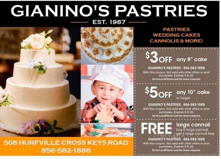 Gianino's Pastries - Sewell, NJ