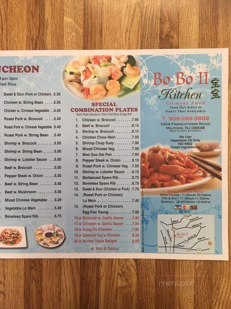 Bo Bo Kitchen II Inc - Milford, NJ