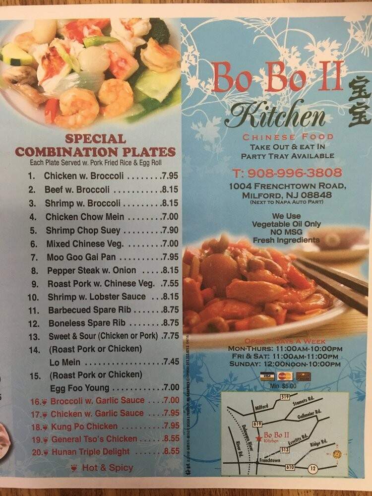 Bo Bo Kitchen II Inc - Milford, NJ