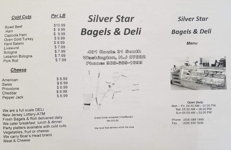 Silver Star Bagels & Deli - Washington, NJ