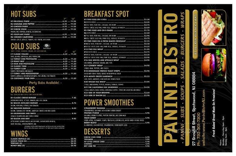 Panini Bistro - Spotswood, NJ