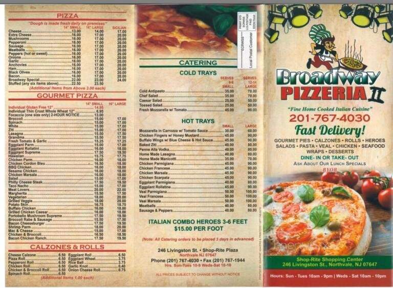 Broadway Pizza - Northvale, NJ