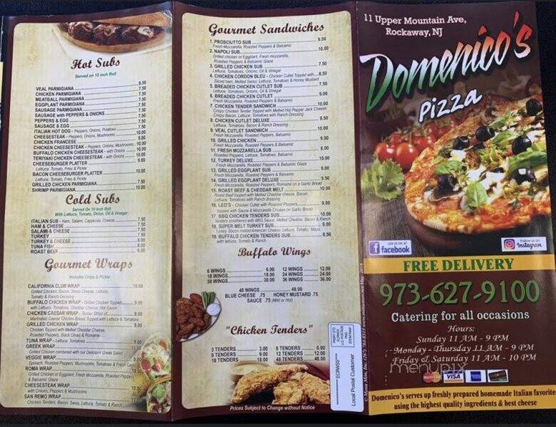 Domenico's Pizza Place - Rockaway, NJ