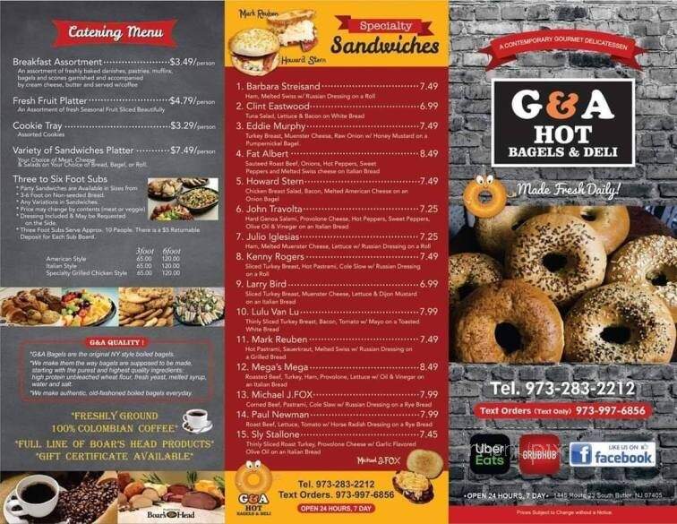 G & A's Hot Bagels II - Butler, NJ