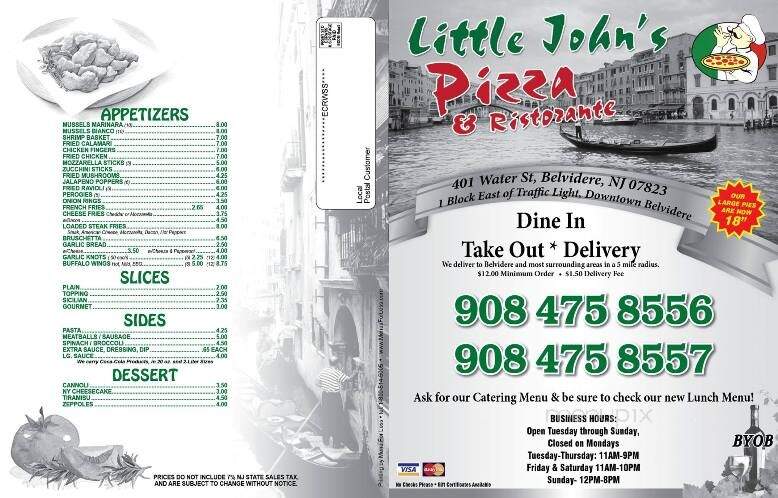 Little John's Pizza - Belvidere, NJ