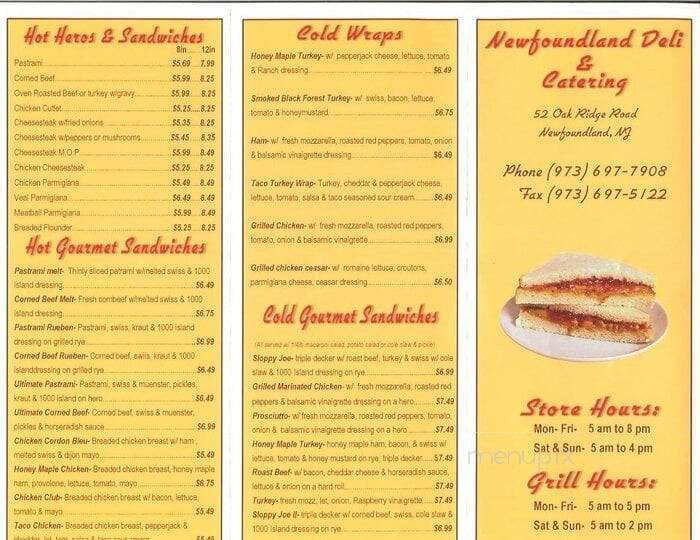 Newfoundland Deli & Catering - Newfoundland, NJ