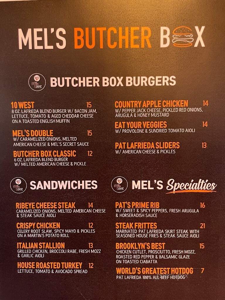 Mel's Butcher Box - Tenafly, NJ